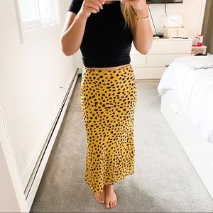 NWT Cheetah Leopard Maxi Skirt | Lovers + Friends